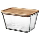 + Vorratsbehälter mit Deckel rechteckig Glas/Bambus im Angebot bei IKEA in Hofheim + Vorratsbehälter mit Deckel rechteckig Glas/Bambus Angebote von IKEA 365+ bei IKEA Hofheim für 7,99 €