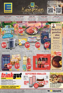 Coca Cola im aktuellen EDEKA Prospekt (Krefeld) Coca Cola im EDEKA Prospekt "Aktuelle Angebote" mit 8 Seiten (Krefeld)