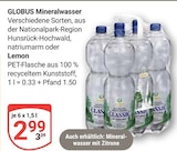 Mineralwasser Angebote von Globus bei GLOBUS Erfurt für 2,99 €