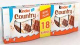 Barre chocolatée Country céréales chocolat - Kinder dans le catalogue Intermarché