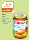 Menü im Müller Prospekt Menü von HIPP im aktuellen Müller Prospekt für 1,29 €