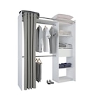 Kit dressing extensible New star blanc H.200 x L.122.8/177.2 x P.49.9 cm - Leroy Merlin en promo chez Leroy Merlin Quimper à 79,90 €