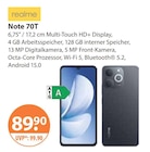 Handy im V-Markt Prospekt Note 70T von realme im aktuellen V-Markt Prospekt für 89,90 €