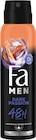 Deospray Dark Passion von Fa für 1,29 € bei Rossmann im Angebot Deospray Dark Passion von Fa im aktuellen Rossmann Prospekt