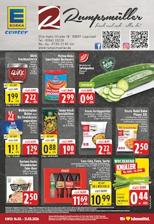 Coca Cola im EDEKA Prospekt "Aktuelle Angebote" mit 28 Seiten (Lippstadt)