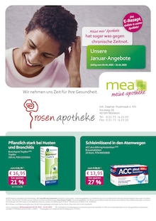 mea - meine apotheke Prospekt Unsere Januar-Angebote mit 2 Seiten