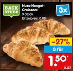 Nuss-Nougat-Croissant Angebote von Backstube bei Netto Marken-Discount Siegen für 1,50 €