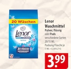 Waschmittel Angebote von Lenor bei famila Nordost Celle für 3,99 €