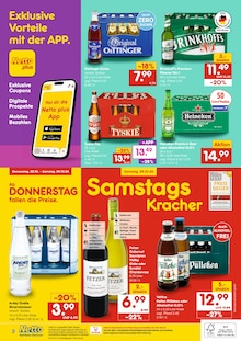 Mineralwasser im Netto Marken-Discount Prospekt "DER ORT, AN DEM DU IMMER AUSGEZEICHNETE PREISE FINDEST." mit 2 Seiten (Dortmund)