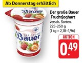 Der große Bauer Fruchtjoghurt Erdbeere bei E center im Balingen Prospekt für 0,49 €
