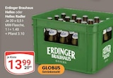 Helles im Angebot bei GLOBUS in Neubrandenburg Helles Angebote von Erdinger Brauhaus bei GLOBUS Neubrandenburg für 13,99 €