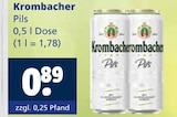 Pils Angebote von Krombacher bei Getränkewelt Haltern am See für 0,89 €