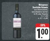 Dornfelder Rotwein Angebote bei nah und gut Zwickau für 1,00 €