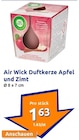 Duftkerze Apfel und Zimt Angebote von Air Wick bei Action Coesfeld für 1,63 €