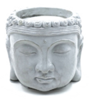 Bougie en pot tête de Bouddha en ciment en promo chez B&M Bougie en pot tête de Bouddha en ciment dans le catalogue B&M