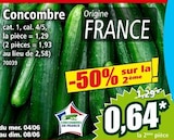 Norma Riedisheim - Promo Concombre Promo Concombre à 0,64 € dans le catalogue Norma à Riedisheim