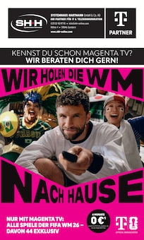 Systemhaus Hartmann Prospekt WIR HOLEN DIE WM NACH HAUSE mit  Seiten in Menden (Sauerland) und Umgebung