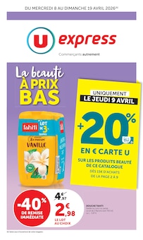 Catalogue U Express à Bourgneuf-en-Retz cette semaine, valable du 08/04/2026 au 19/04/2026 Prospectus U Express à Bourgneuf-en-Retz, "U Express", 20 pages de promos valables du 08/04/2026 au 19/04/2026
