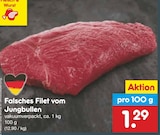 Falsches Filet vom Jungbullen Angebote bei Netto Marken-Discount Peine für 1,29 €