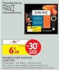 Saumon fumé Norvège - Labeyrie - Intermarché à Tourcoing Saumon fumé Norvège - Labeyrie en promo chez Intermarché Tourcoing à 6,49 €