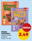 snack BALLS von BÜRGER im aktuellen Penny Prospekt für 2,49 €