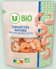 Crevettes cuites et décortiquées - U BIO - U Express à Boulogne-Billancourt Crevettes cuites et décortiquées - U BIO en promo chez U Express Boulogne-Billancourt à 2,67 €
