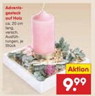 Advents-Gesteck auf Holz Angebote bei Netto Marken-Discount Wuppertal für 9,99 €