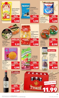 Tyskie im aktuellen Kaufland Prospekt (Rostock) Tyskie im Kaufland Prospekt "Aktuelle Angebote" mit 64 Seiten (Rostock)