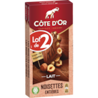 Tablettes De Chocolat Lait Noisettes Entières Côte D'or dans le catalogue Auchan Hypermarché