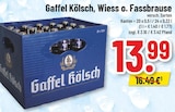 Gaffel Kölsch, Wiess o. Fassbrause bei Trinkgut im Jülich Prospekt für 13,99 €