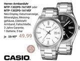 Herren-Armbanduhr MTP-1302PD-7A1VEF im Angebot bei GLOBUS in Gotha Herren-Armbanduhr MTP-1302PD-7A1VEF Angebote von Casio bei GLOBUS Gotha für 49,99 €