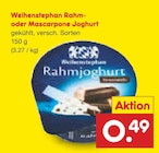 Rahm- oder Mascarpone Joghurt im Netto Marken-Discount Prospekt Rahm- oder Mascarpone Joghurt von Weihenstephan im aktuellen Netto Marken-Discount Prospekt für 0,49 €