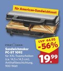 combi - Sandwichmaker PC-ST 1092 Angebot im Prospekt Sandwichmaker PC-ST 1092 bei combi im Prospekt "" für 19,99 €