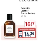 Exquisite Leather Eau de Parfum im Rossmann Prospekt Exquisite Leather Eau de Parfum von David Beckham im aktuellen Rossmann Prospekt für 14,26 €