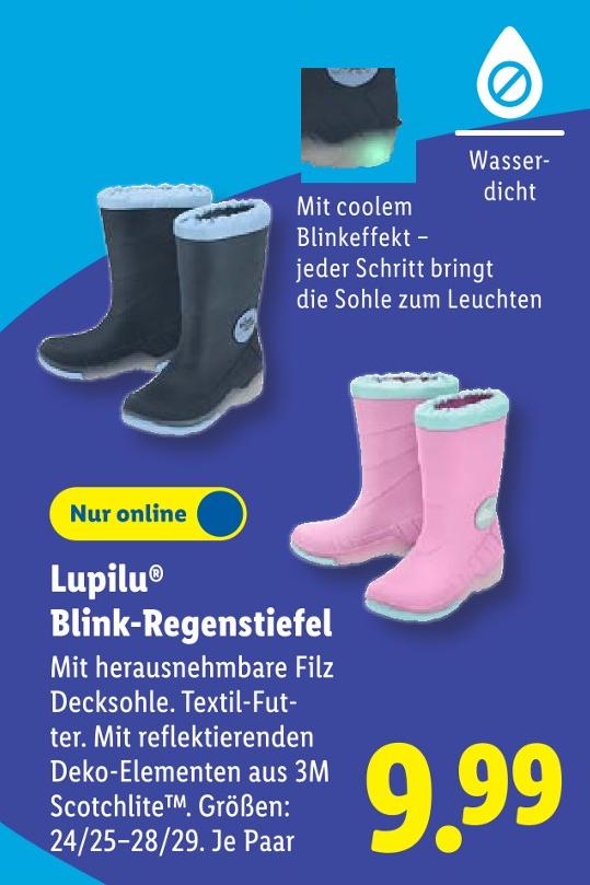 Blink-Regenstiefel
