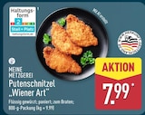 Putenschnitzel 'Wiener Art' Angebote von MEINE METZGEREI bei ALDI Nord Warendorf für 7,99 €