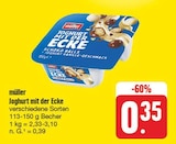 EDEKA Münnerstadt - Joghurt mit der Ecke Angebot im Prospekt Joghurt mit der Ecke bei EDEKA im Münnerstadt Prospekt für 0,35 €
