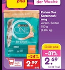 Katzennahrung Angebote von Purina One bei Netto Marken-Discount Altenburg für 2,69 €