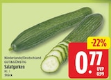 Salatgurken von GUT&GÜNSTIG für 0,77 € bei EDEKA im Angebot Salatgurken von GUT&GÜNSTIG im aktuellen EDEKA Prospekt