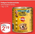 Hundenassfutter im Angebot bei GLOBUS in Amberg Hundenassfutter Angebote von Pedigree bei GLOBUS Amberg für 2,19 €
