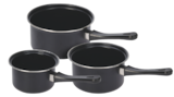 Lot de 3 casseroles anti-adhésives - Bazarland à La Rochelle Lot de 3 casseroles anti-adhésives en promo chez Bazarland La Rochelle à 9,99 €