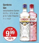 Gordons Dry Gin im V-Markt Prospekt Gin von Gordons im aktuellen V-Markt Prospekt für 9,99 €