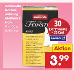 Katzennahrung Multipack Huhn im Angebot bei Netto Marken-Discount in Altenburg Katzennahrung Multipack Huhn Angebote von animonda bei Netto Marken-Discount Altenburg für 3,99 €