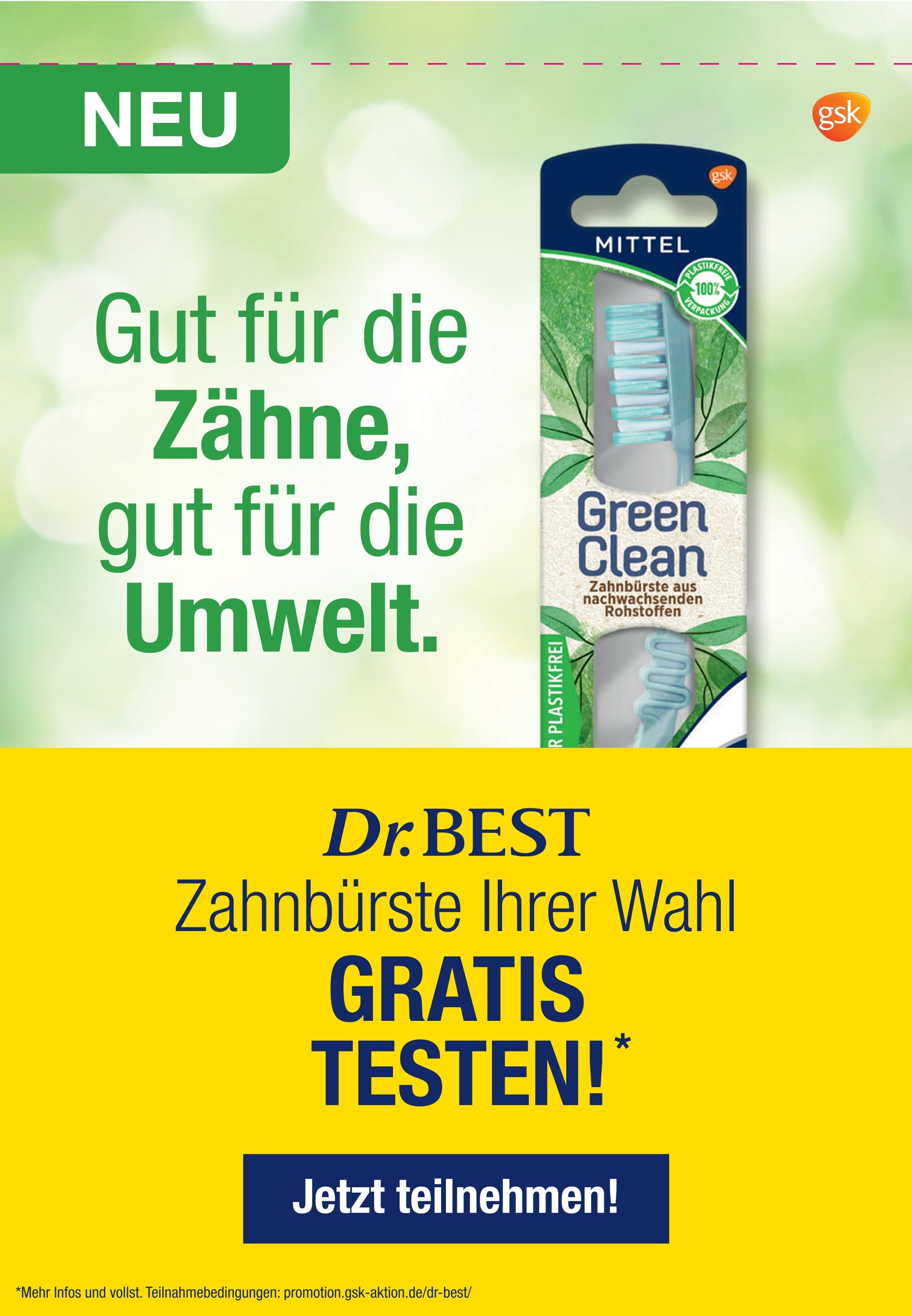 Dr.BEST Prospekt für Himbergen mit 2 Seiten Dr.BEST Prospekt für Himbergen: "Gut für die Zähne, gut für die Umwelt.", 2 Seiten, 20.09.2021 - 24.10.2021