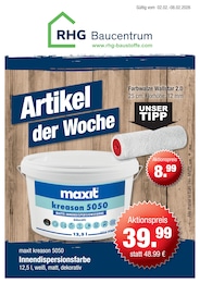 RHG Baucentrum Prospekt: "Artikel der Woche", 1 Seite, 02.02.2026 - 07.02.2026