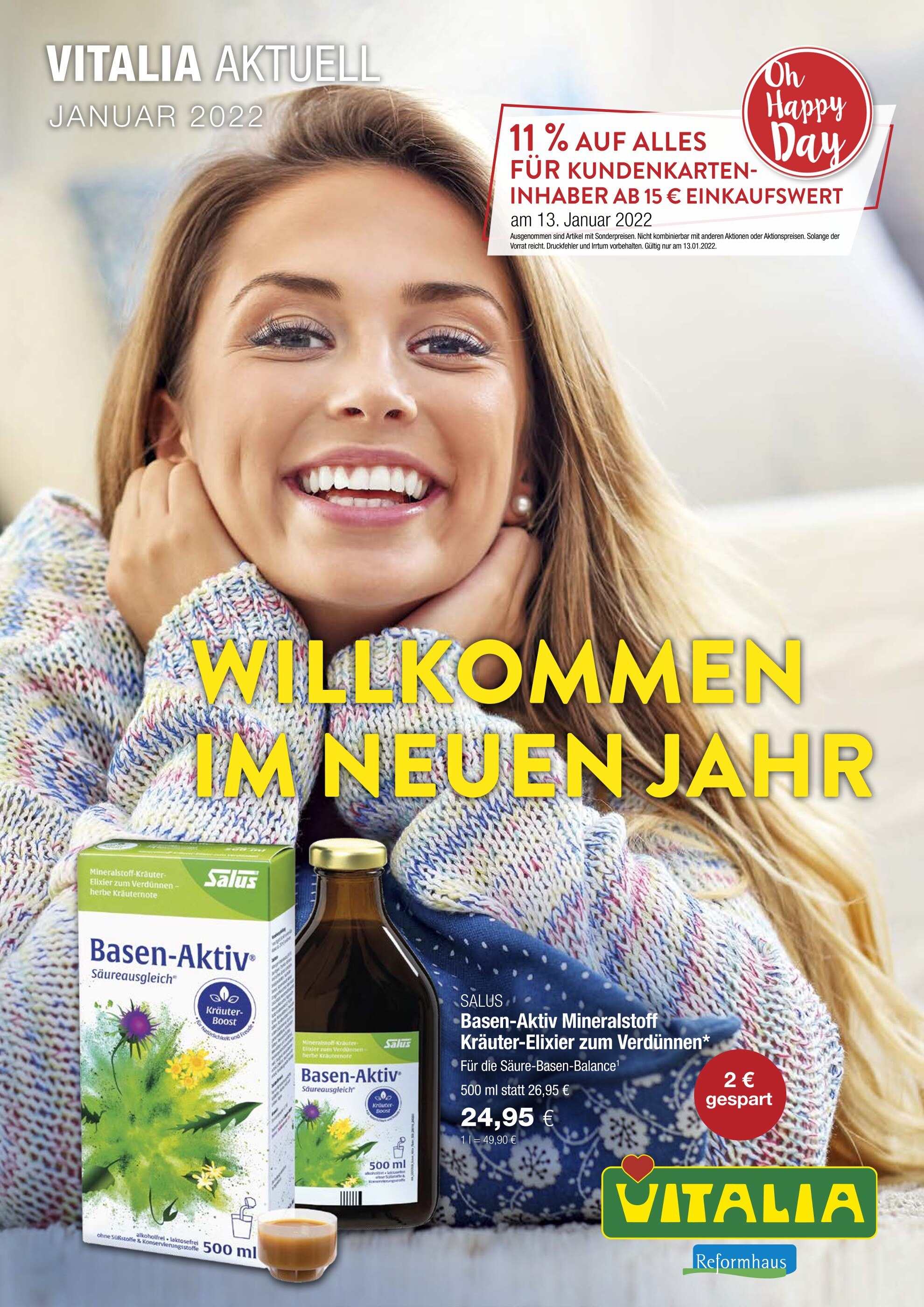 VITALIA Reformhaus Prospekt für Weingarten mit 8 Seiten VITALIA Reformhaus Prospekt für Weingarten: "WILLKOMMEN IM NEUEN JAHR", 8 Seiten, 01.01.2022 - 31.01.2022