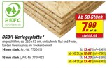 Aktuelles OSB/1-Verlegeplatte Angebot bei toom Baumarkt in Essen ab 12,62 €
