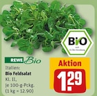 Bio Feldsalat von REWE für 1,29 € bei REWE im Angebot Bio Feldsalat von REWE im aktuellen REWE Prospekt