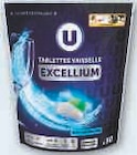 Tablettes vaisselle excellium - U dans le catalogue Hyper U