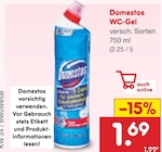 WC-Gel Angebote von Domestos bei Netto Marken-Discount Dresden für 1,69 €